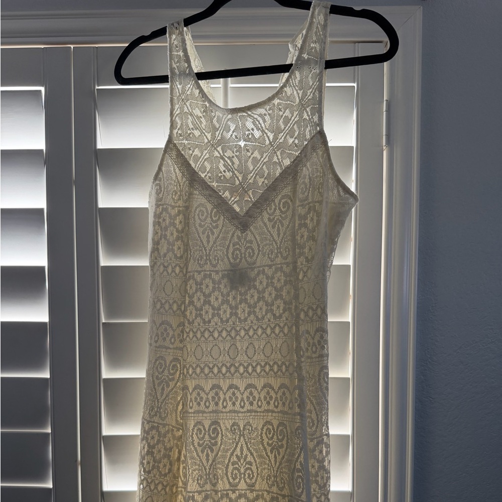Hollister Cream Lace Dress